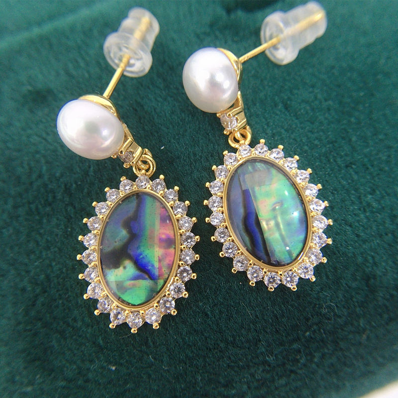 Handmade Natural Freshwater Pearl Earrings.
