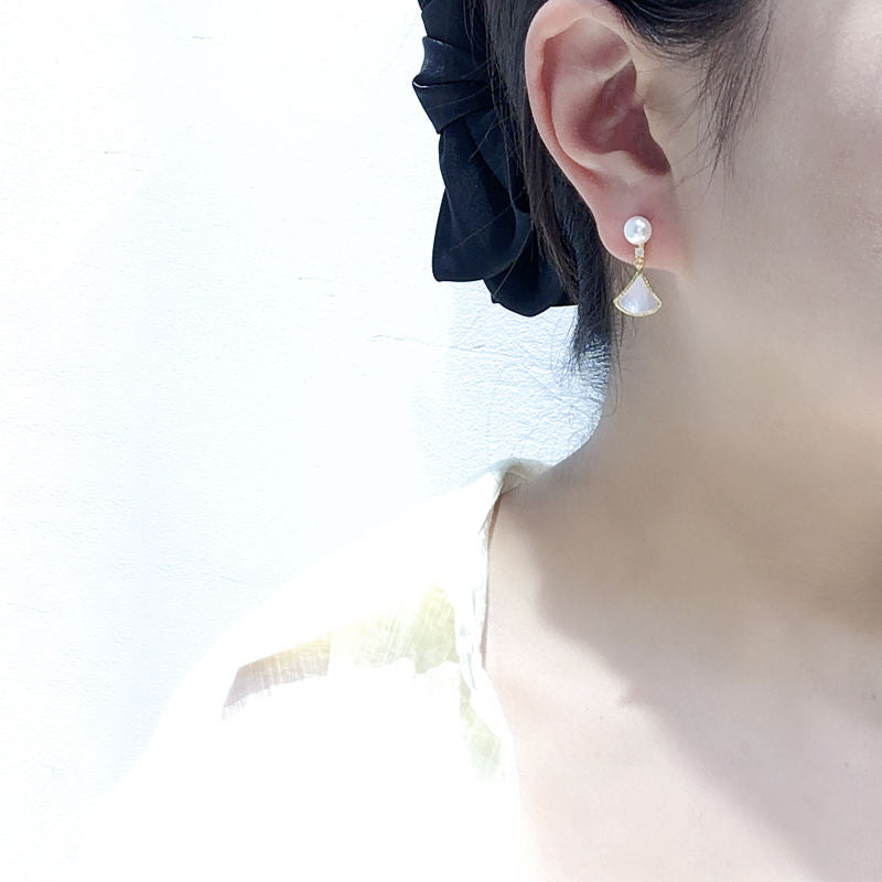 Handmade Natural Freshwater Pearl Earrings.