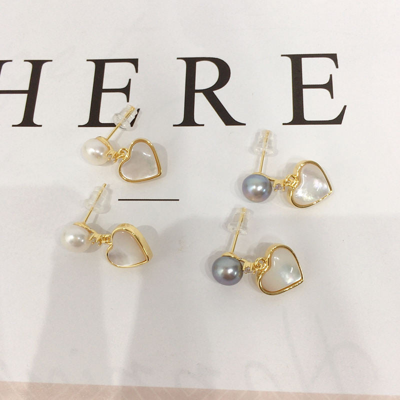 Handmade Natural Freshwater Pearl Earrings.