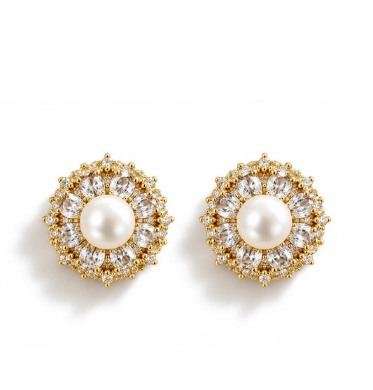 Freshwater Pearl Earrings.