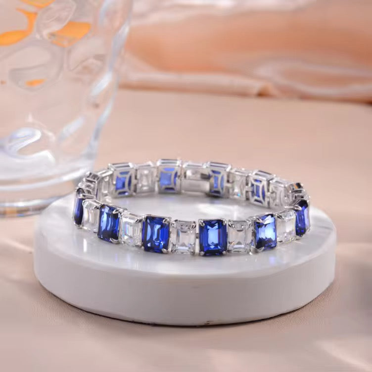 3ct each stone Real Sapphire Bracelet