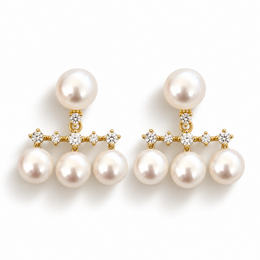 Unique Freshwater Pearl Earrings.