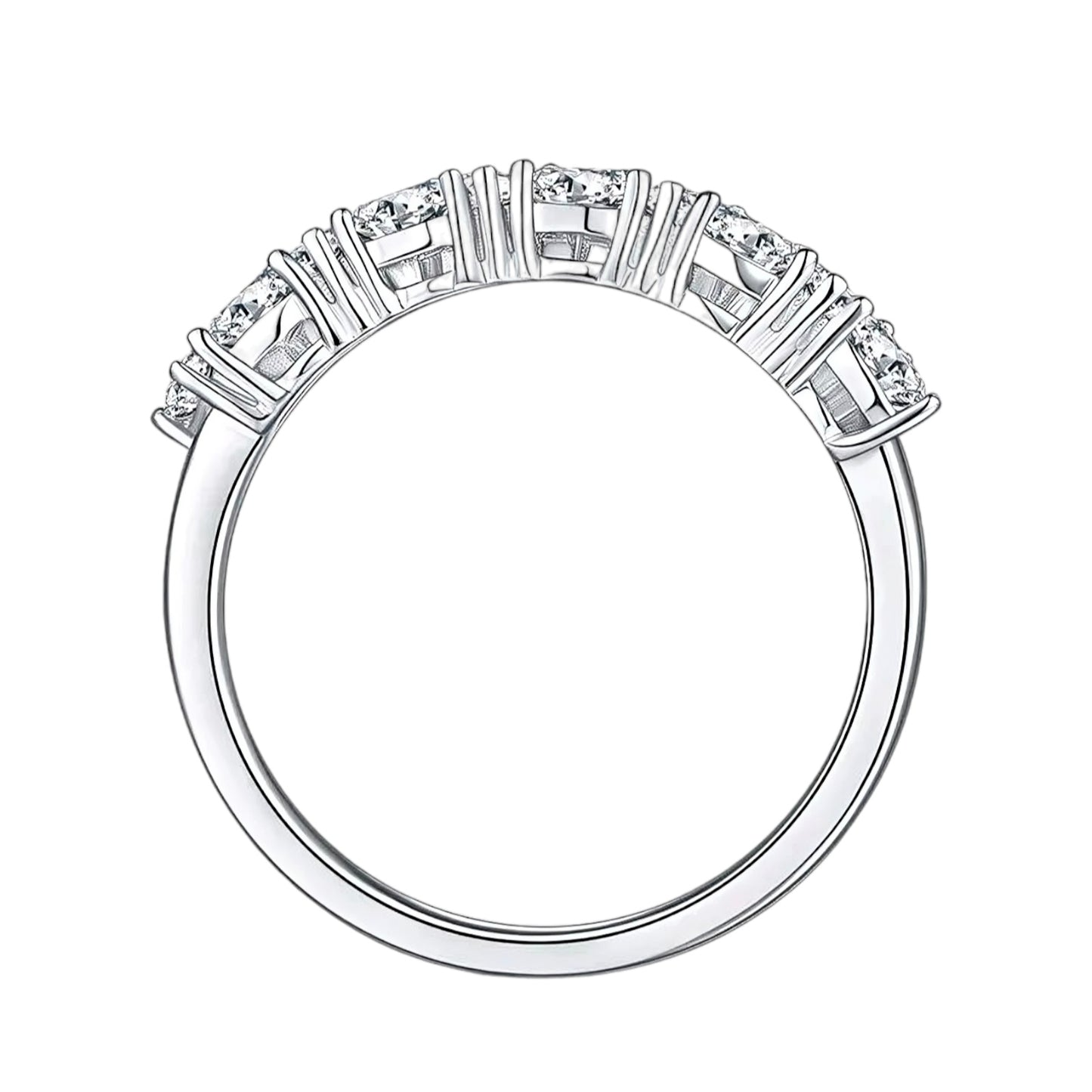 1ct multi Moissanite Ring