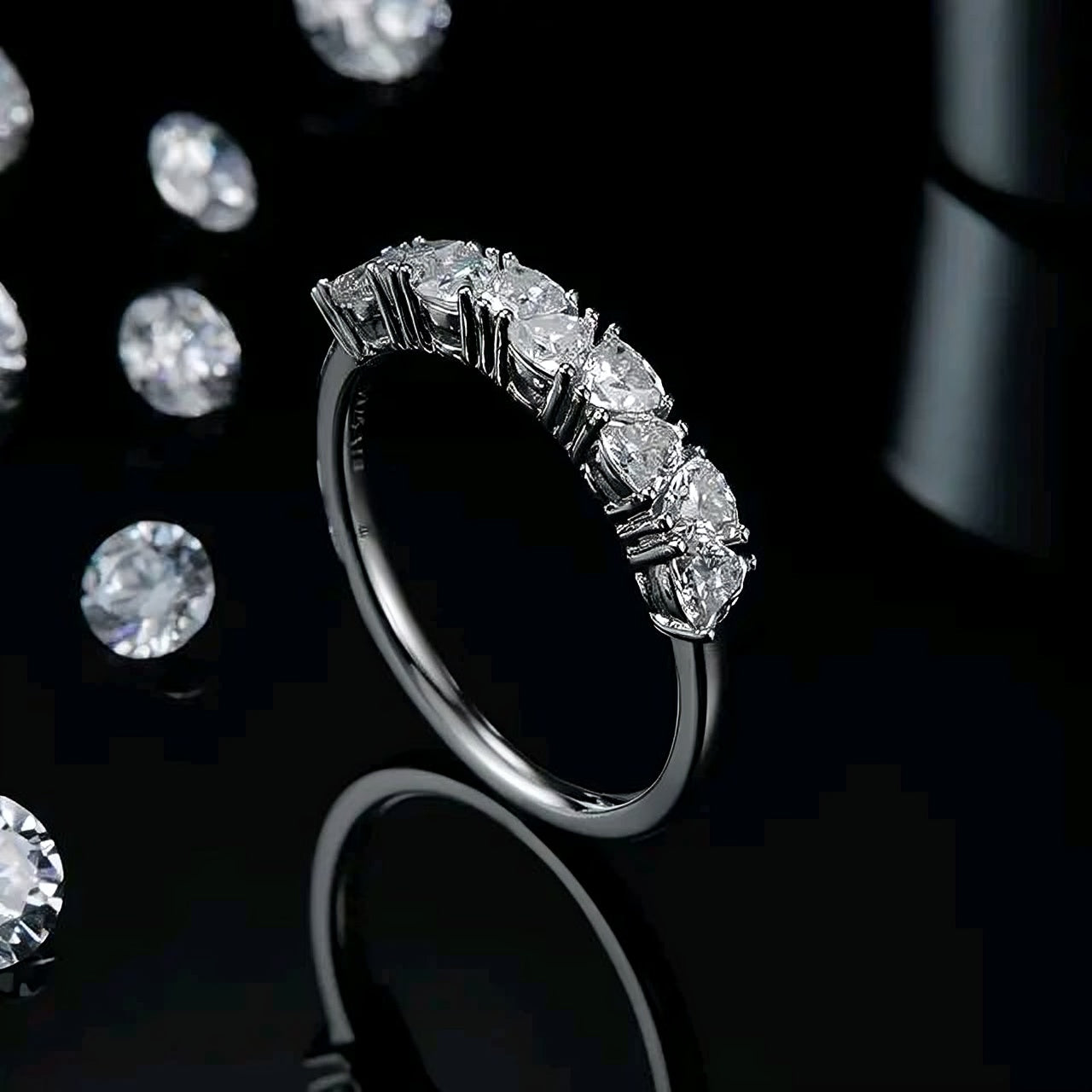 1ct multi Moissanite Ring