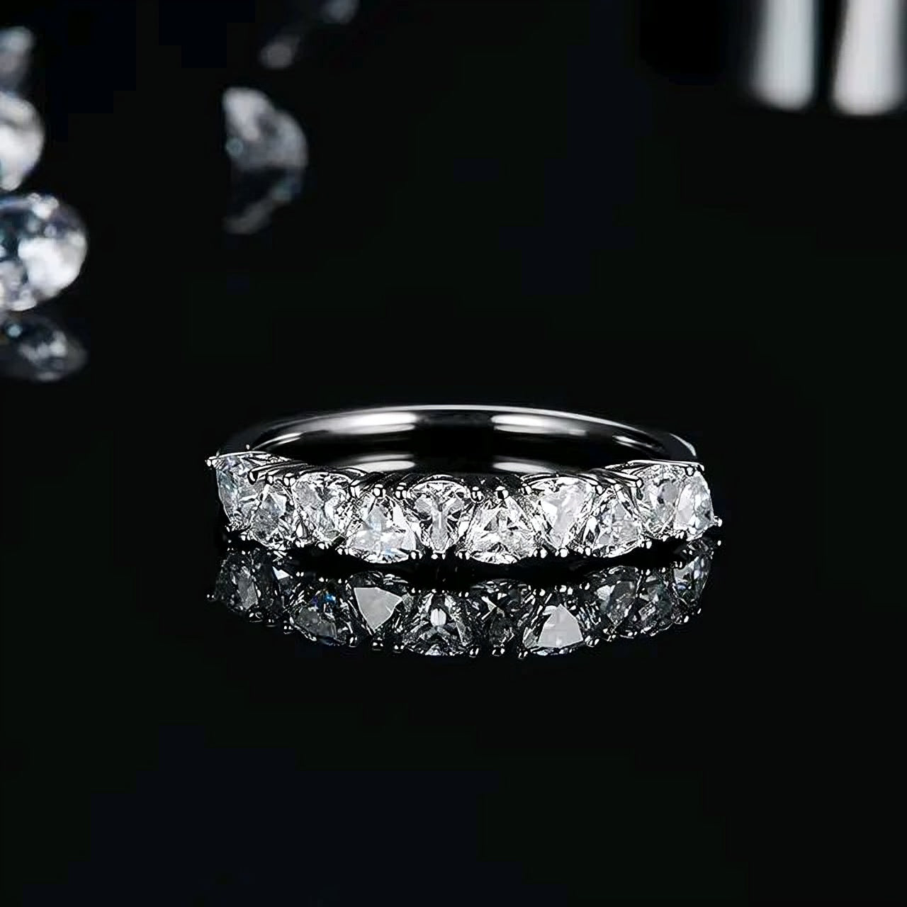 1ct multi Moissanite Ring