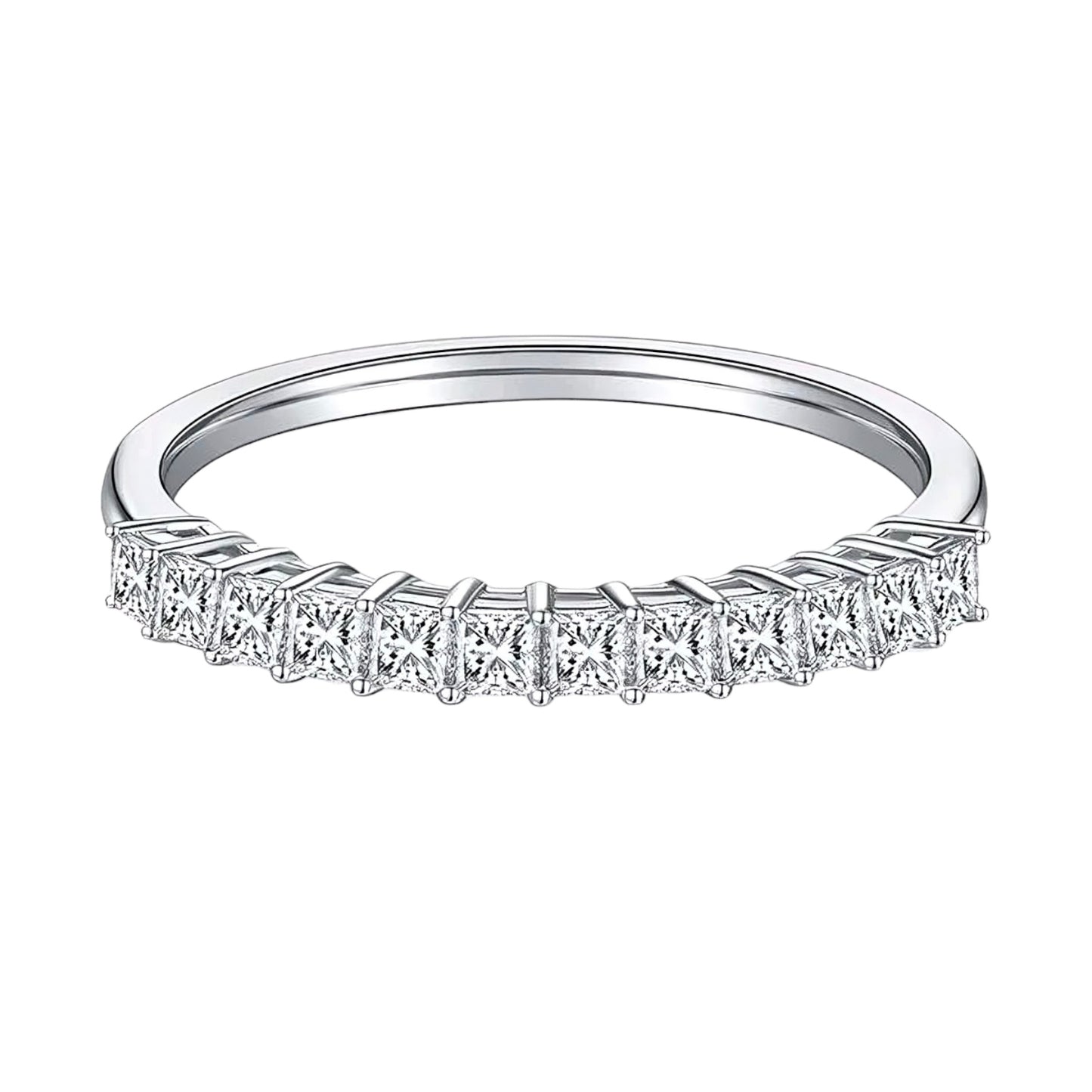 2mm multi Moissanite Ring
