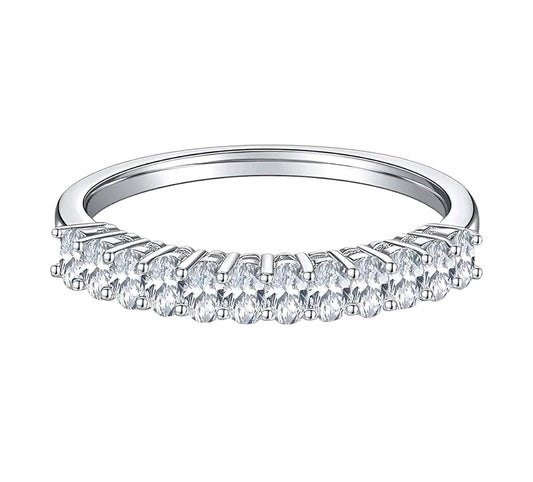 1ct*12pcs multi Moissanite Ring