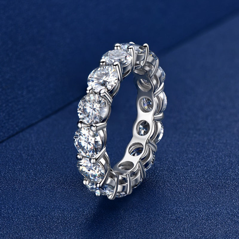3mm and 5mm multi Moissanite Ring