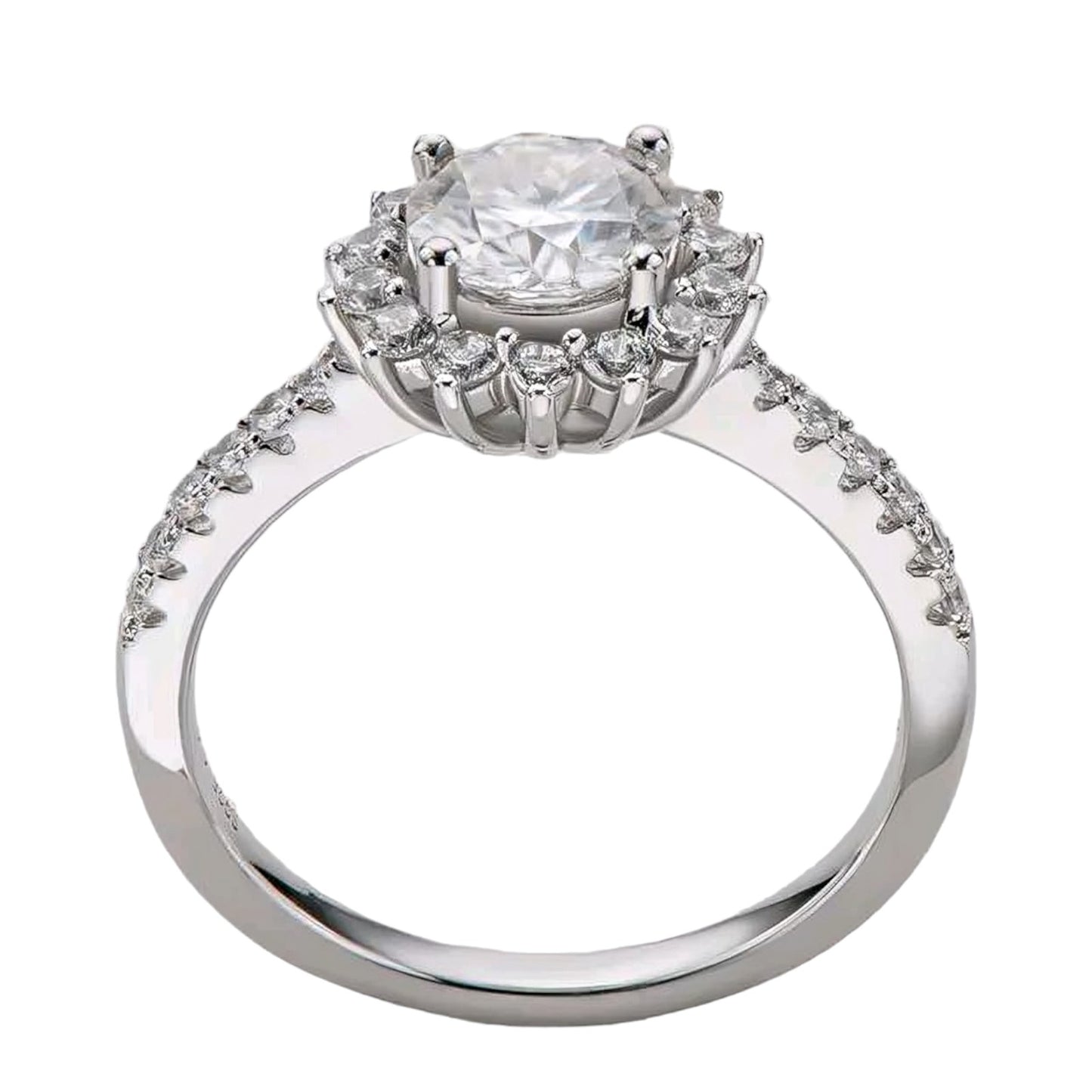 1ct sunflower shaped Moissanite Ring