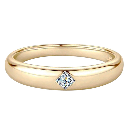Unique shape Moissanite Ring