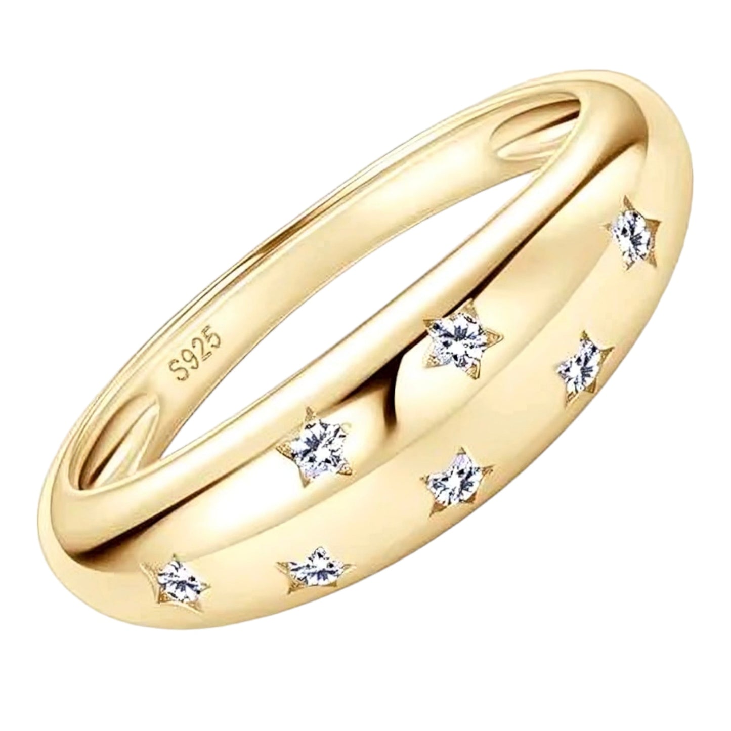 Star moissanite ring