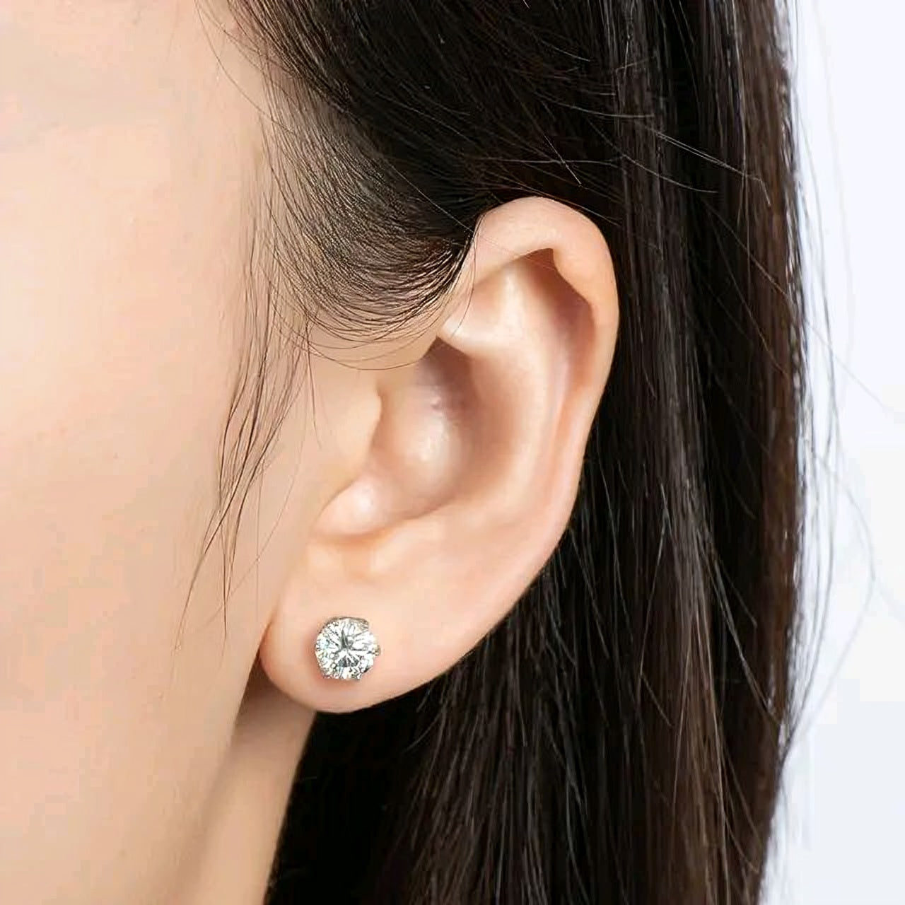 5mm moissanite earrings