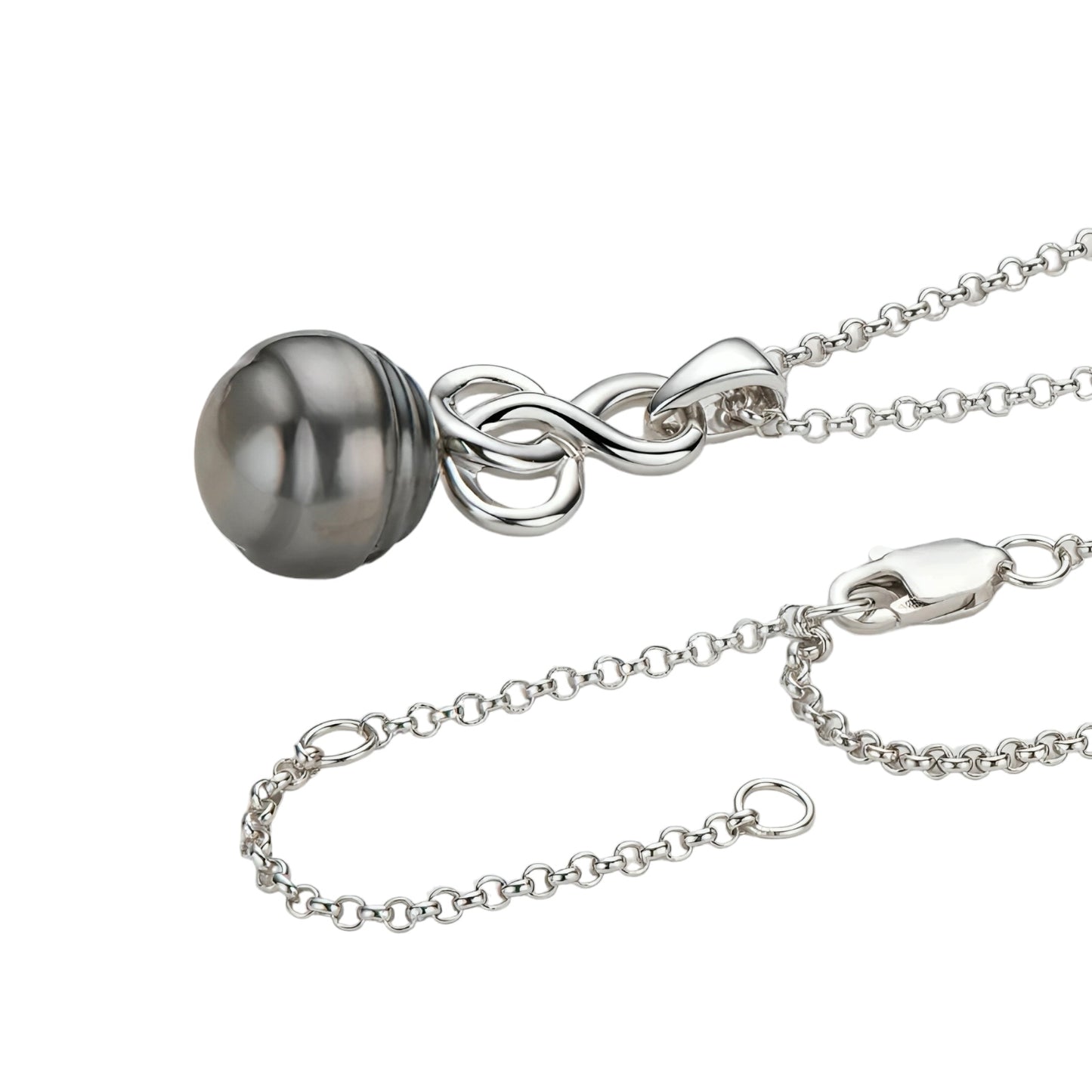11mm Tahitian black pearl pendant necklace(45cm length)