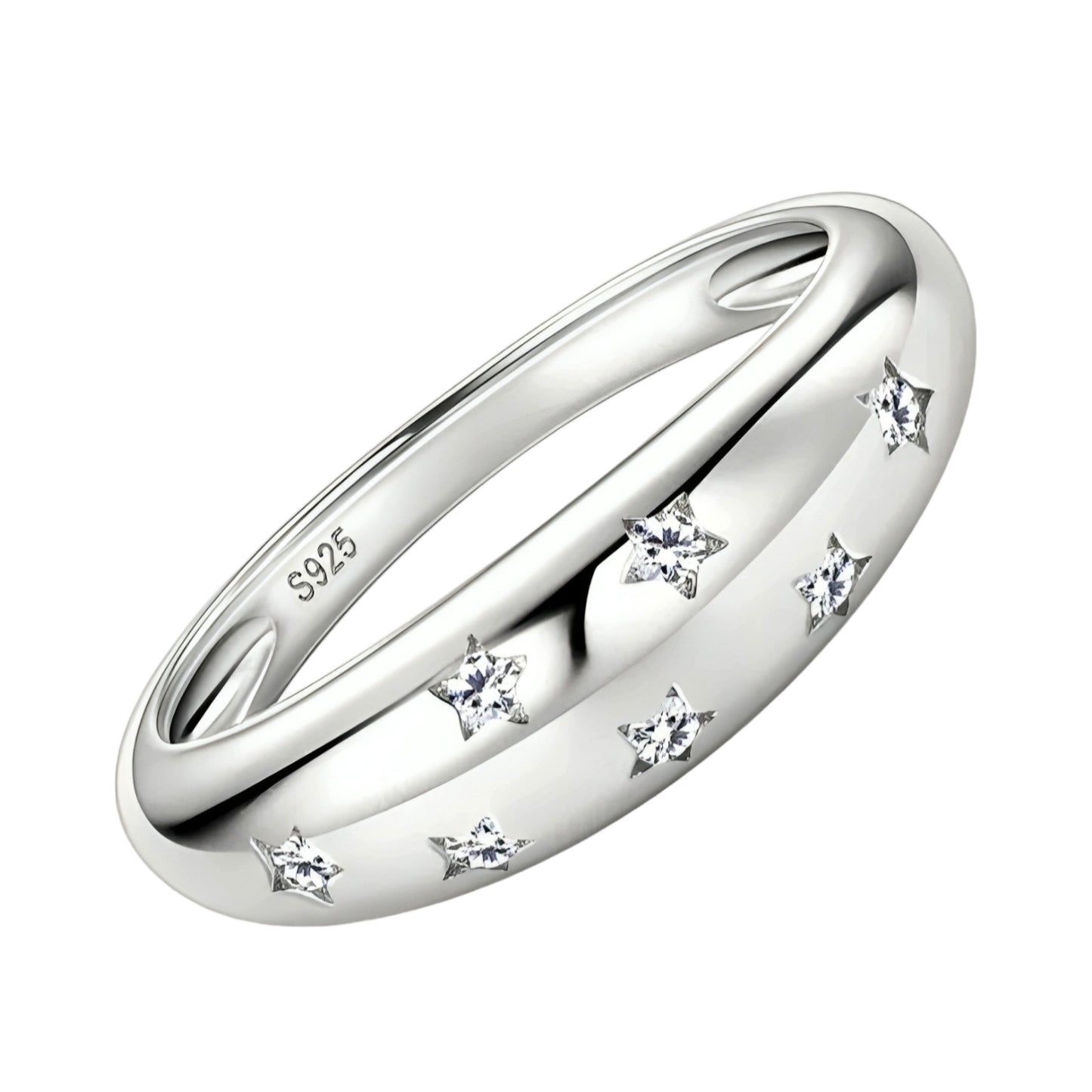 Star moissanite ring