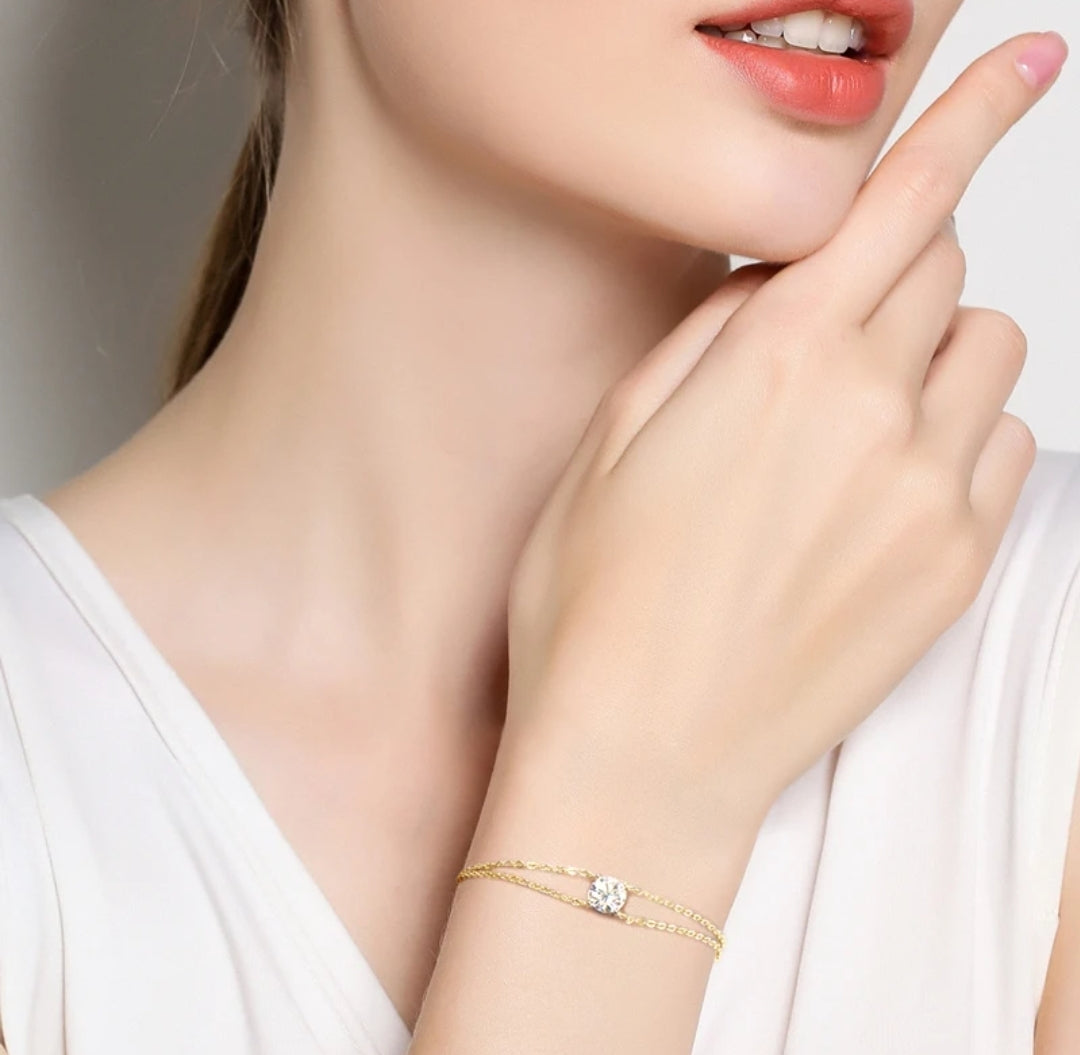 Moissanite bracelet