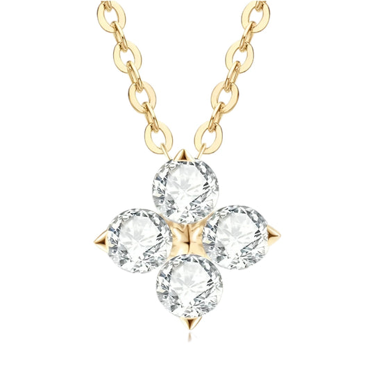 3mm*8pcs Moissanite pendant necklace