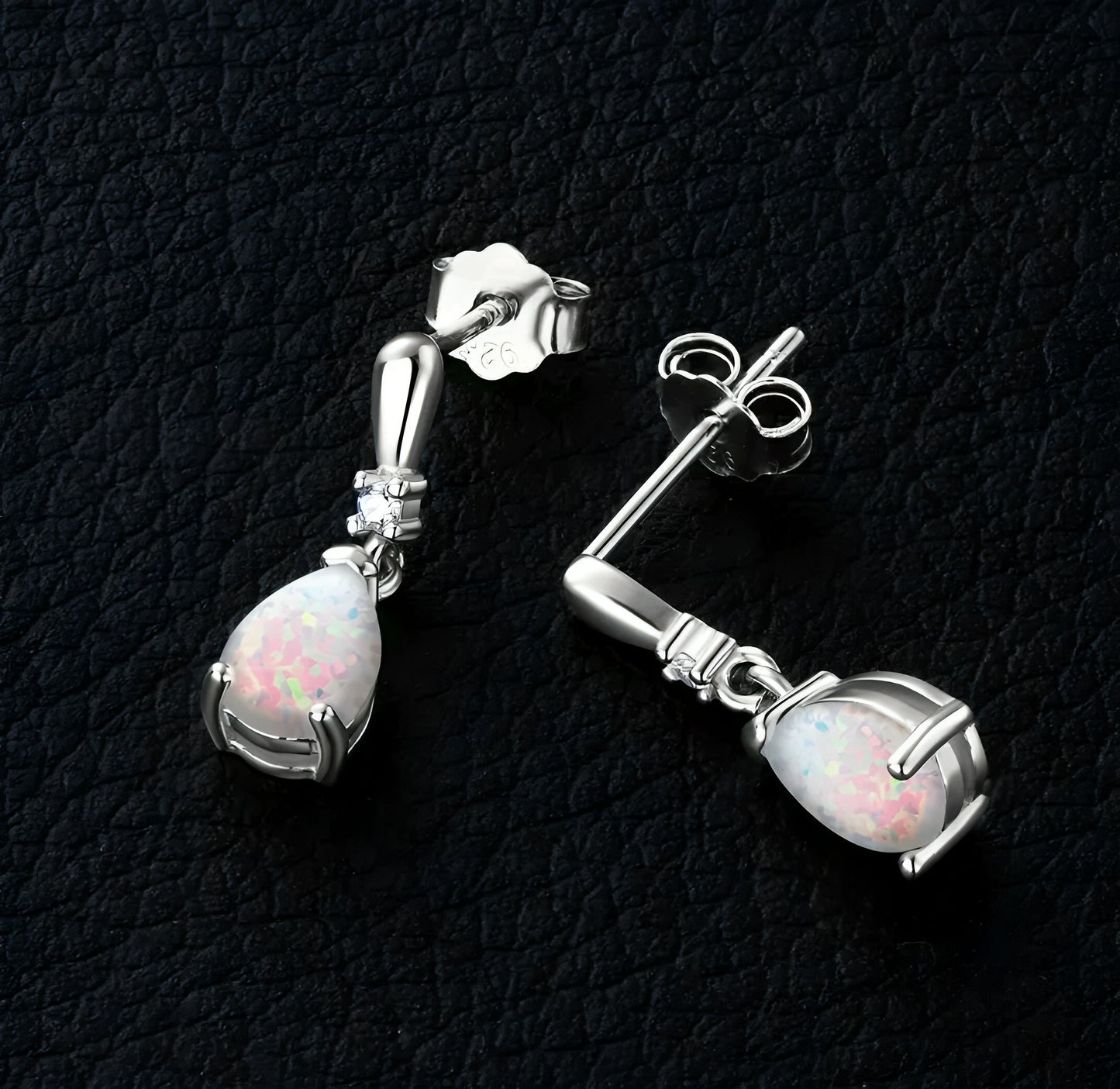 5*7mm unique Synthetic Opal earrings
