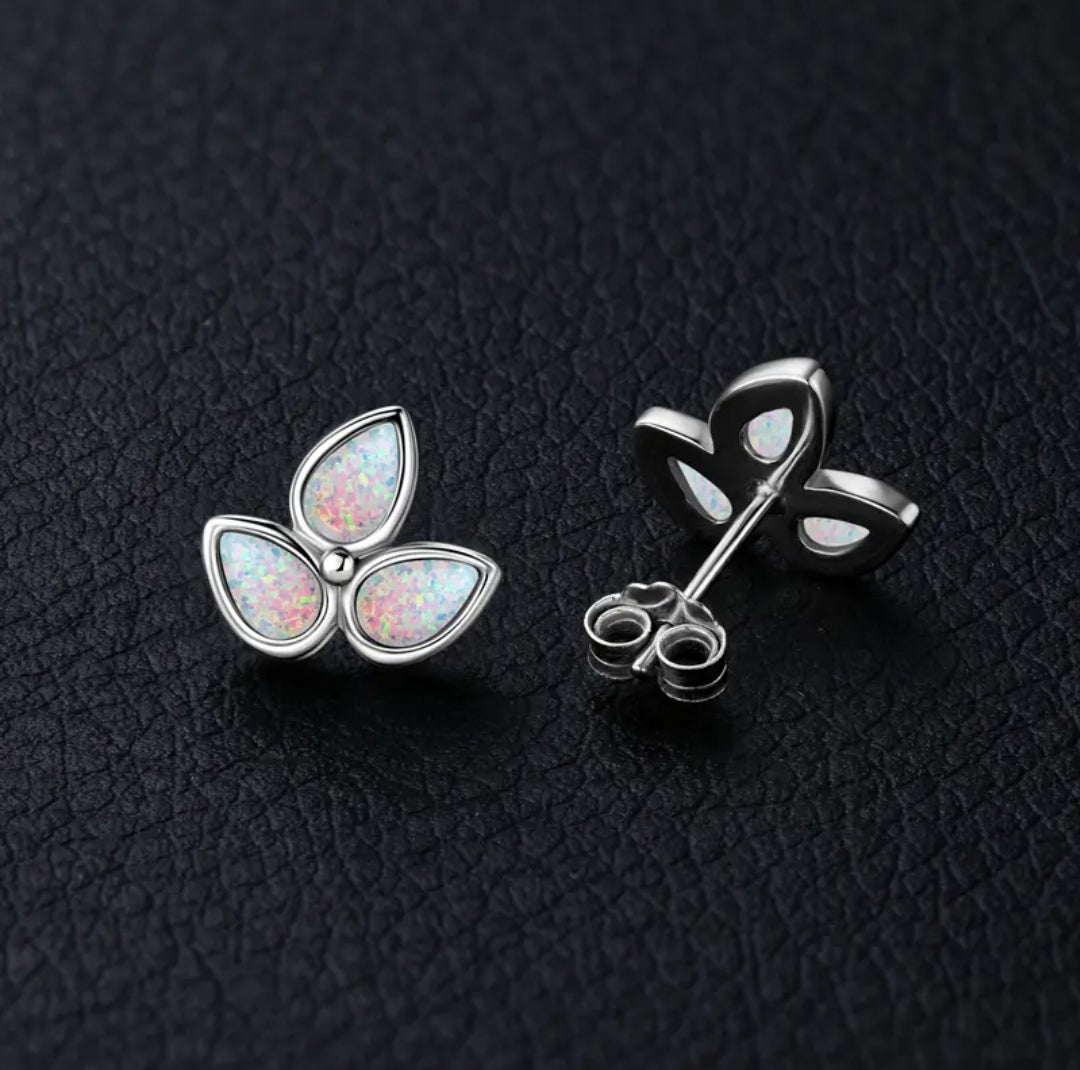 3*5mm Synthetic Opal earrings