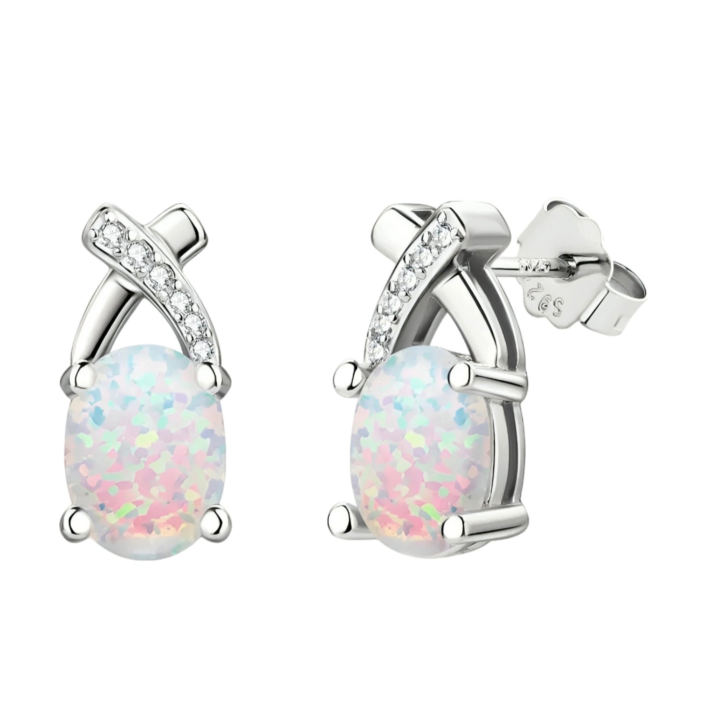 Synthetic Opal earrings
