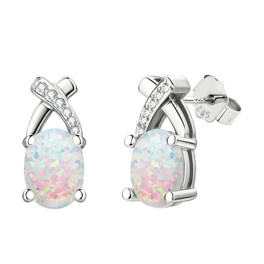 Synthetic Opal earrings