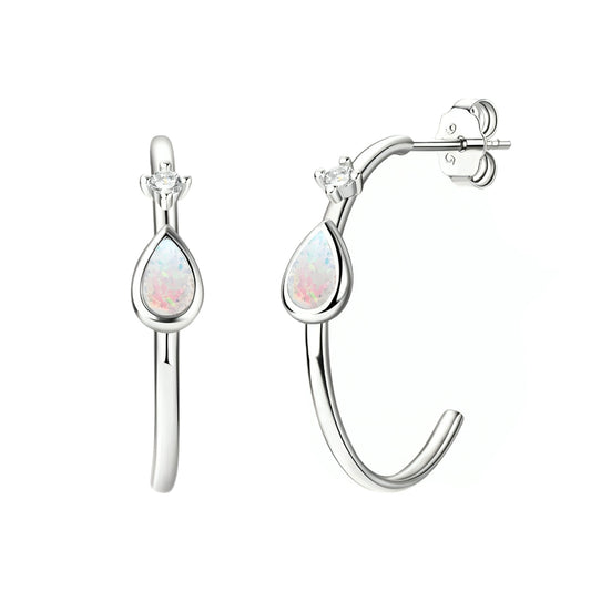 3*5mm pear shaped Synthetic Opal earrings