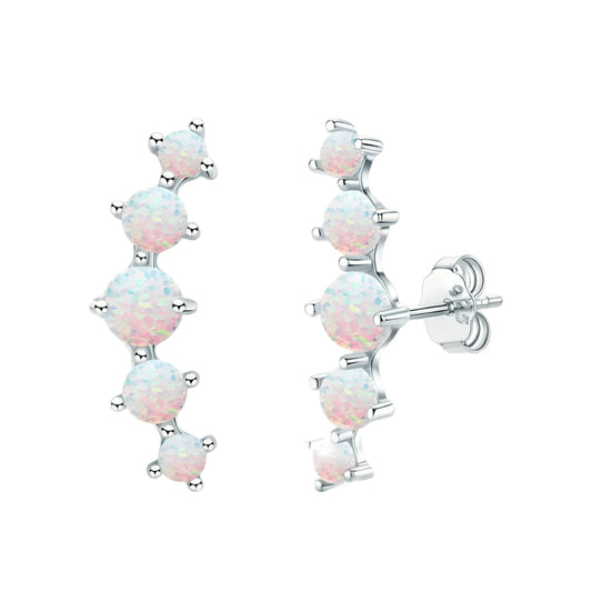 2.5mm 3.5mm 4mm Synthetic Opal earrings