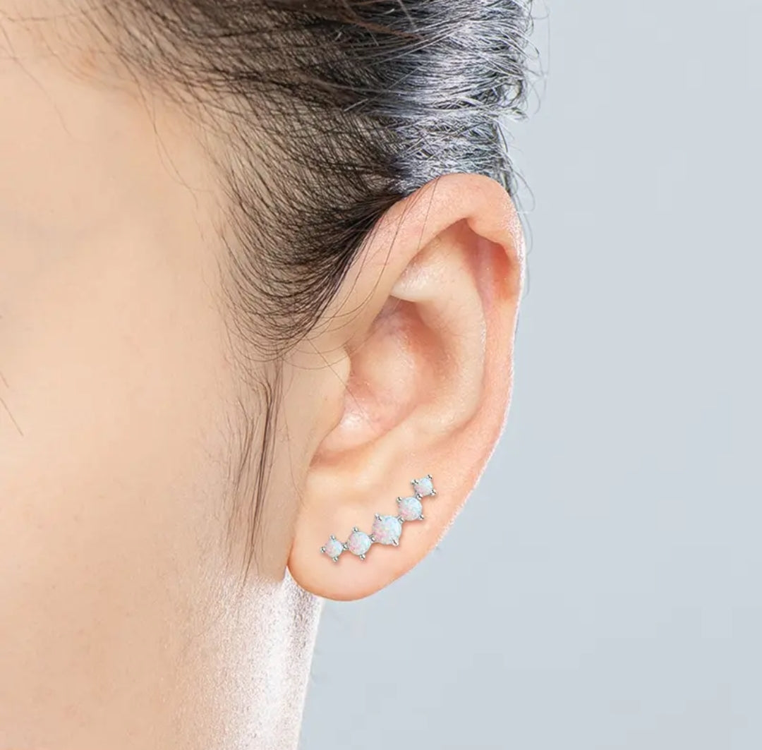2.5mm 3.5mm 4mm Synthetic Opal earrings