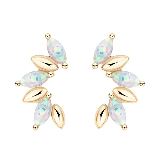 3*6mm 6pcs Synthetic Opal earrings