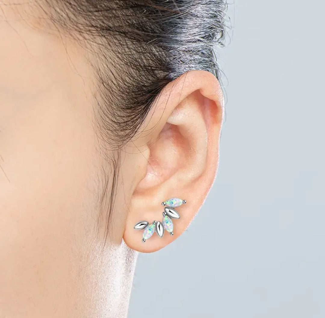 3*6mm 6pcs Synthetic Opal earrings