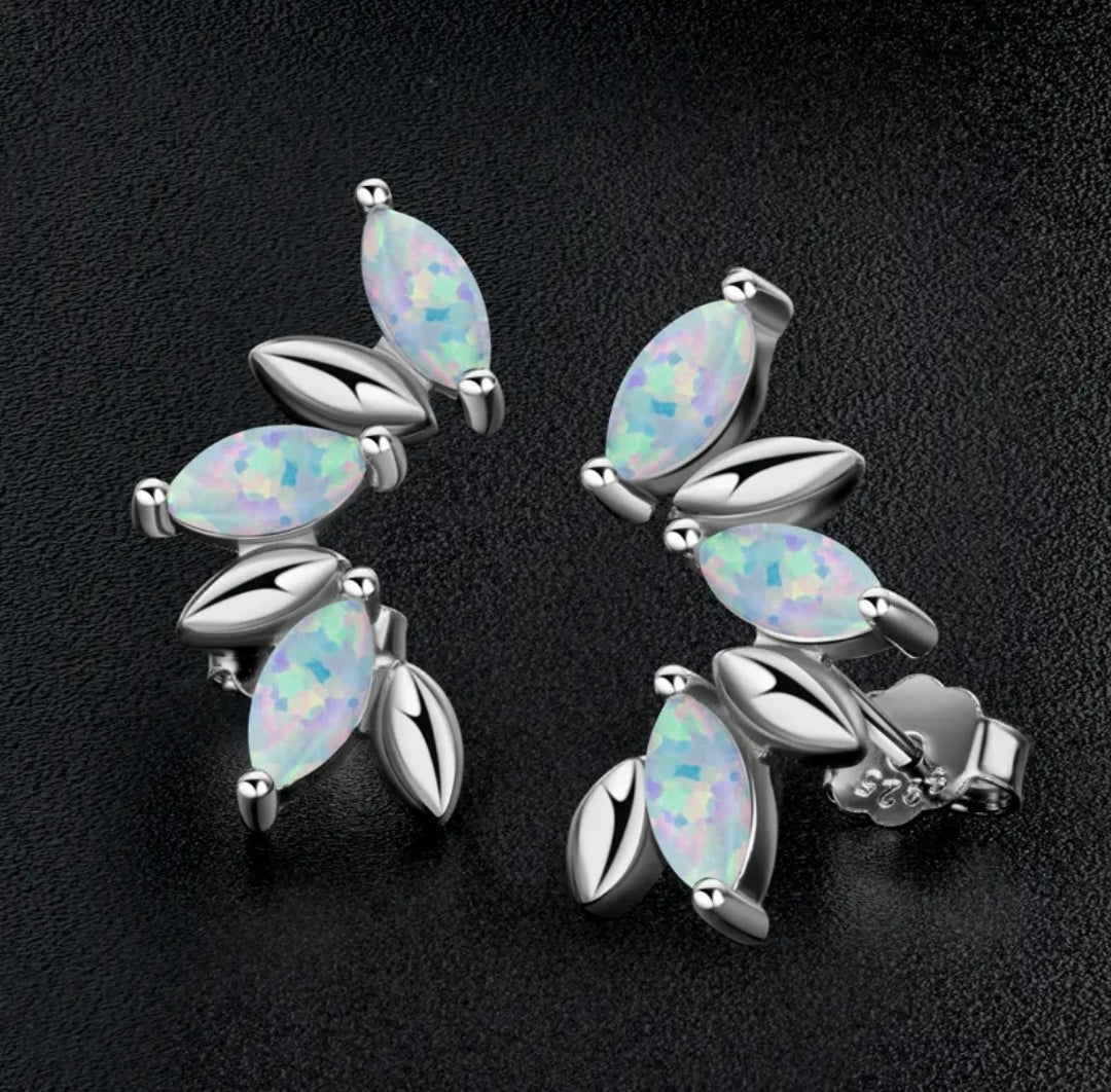 3*6mm 6pcs Synthetic Opal earrings
