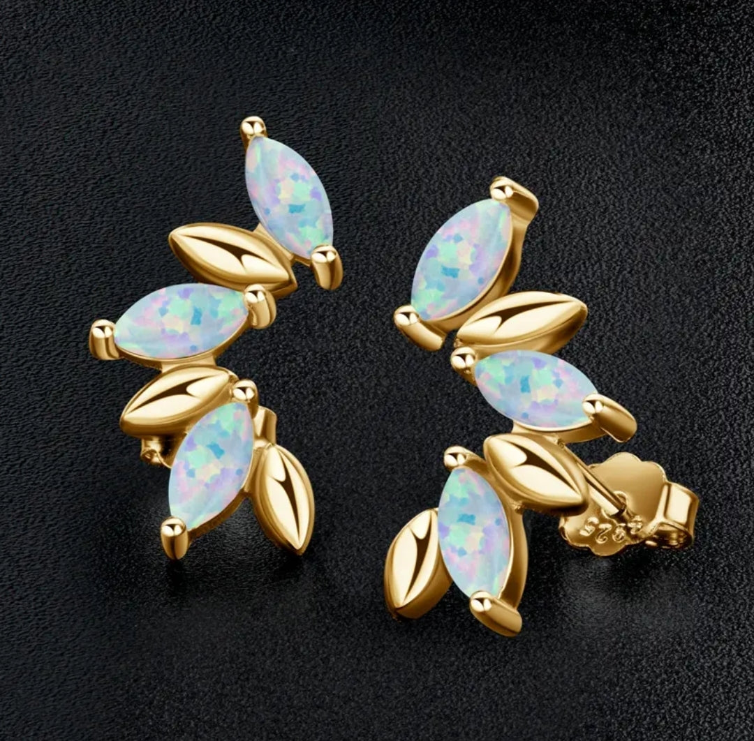 3*6mm 6pcs Synthetic Opal earrings