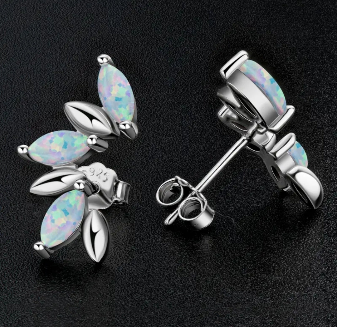 3*6mm 6pcs Synthetic Opal earrings