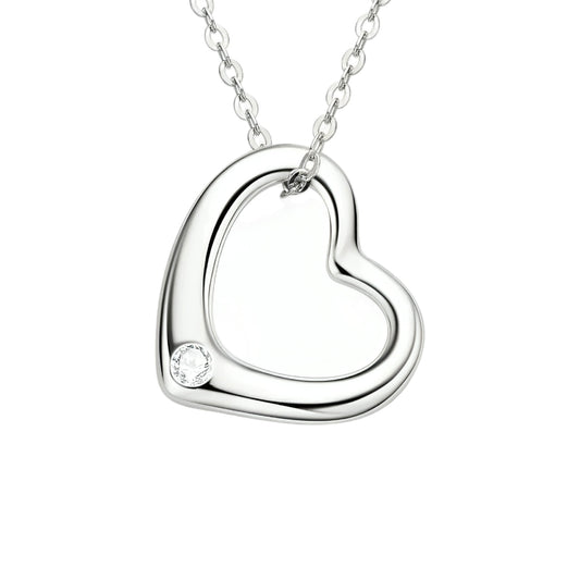 Heart shape Moissanite pendant necklace