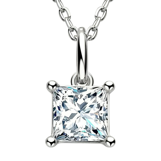 5.5mm Moissanite pendant necklace