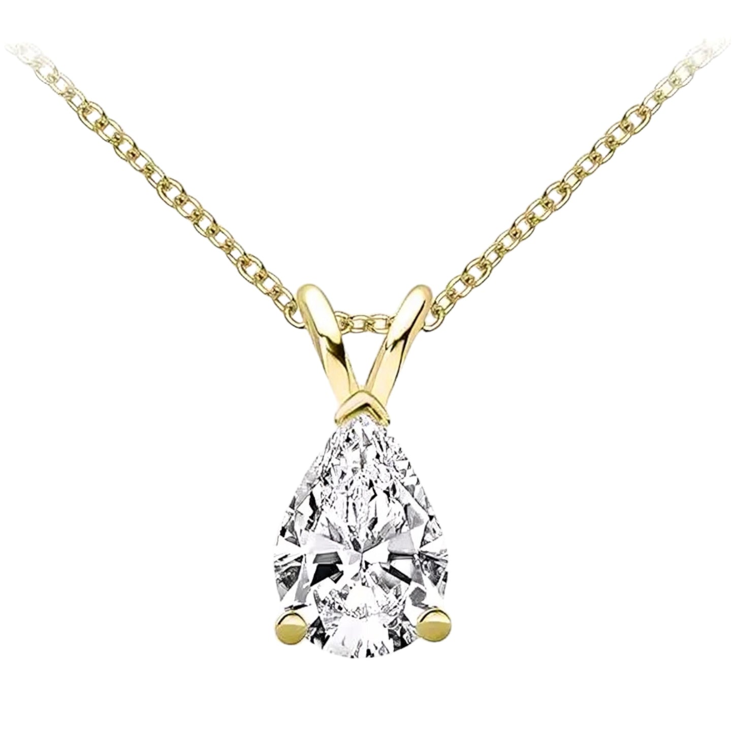 1.5ct Moissanite pendant necklace