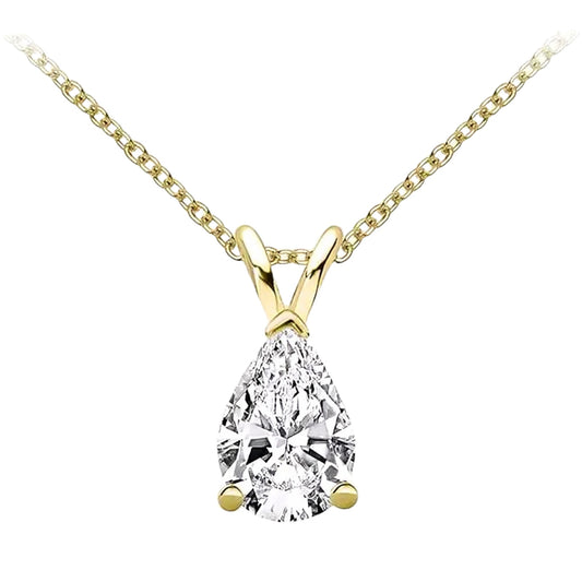 1.5ct Moissanite pendant necklace