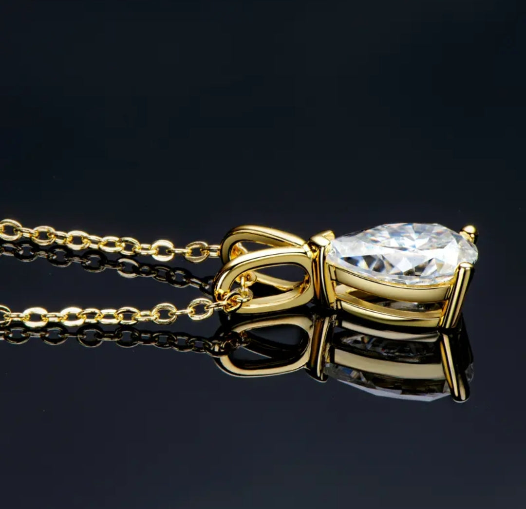 1.5ct Moissanite pendant necklace