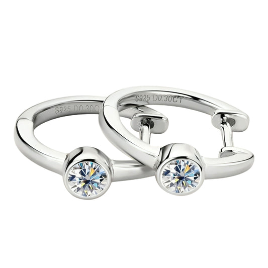 Elegant moissanite earrings