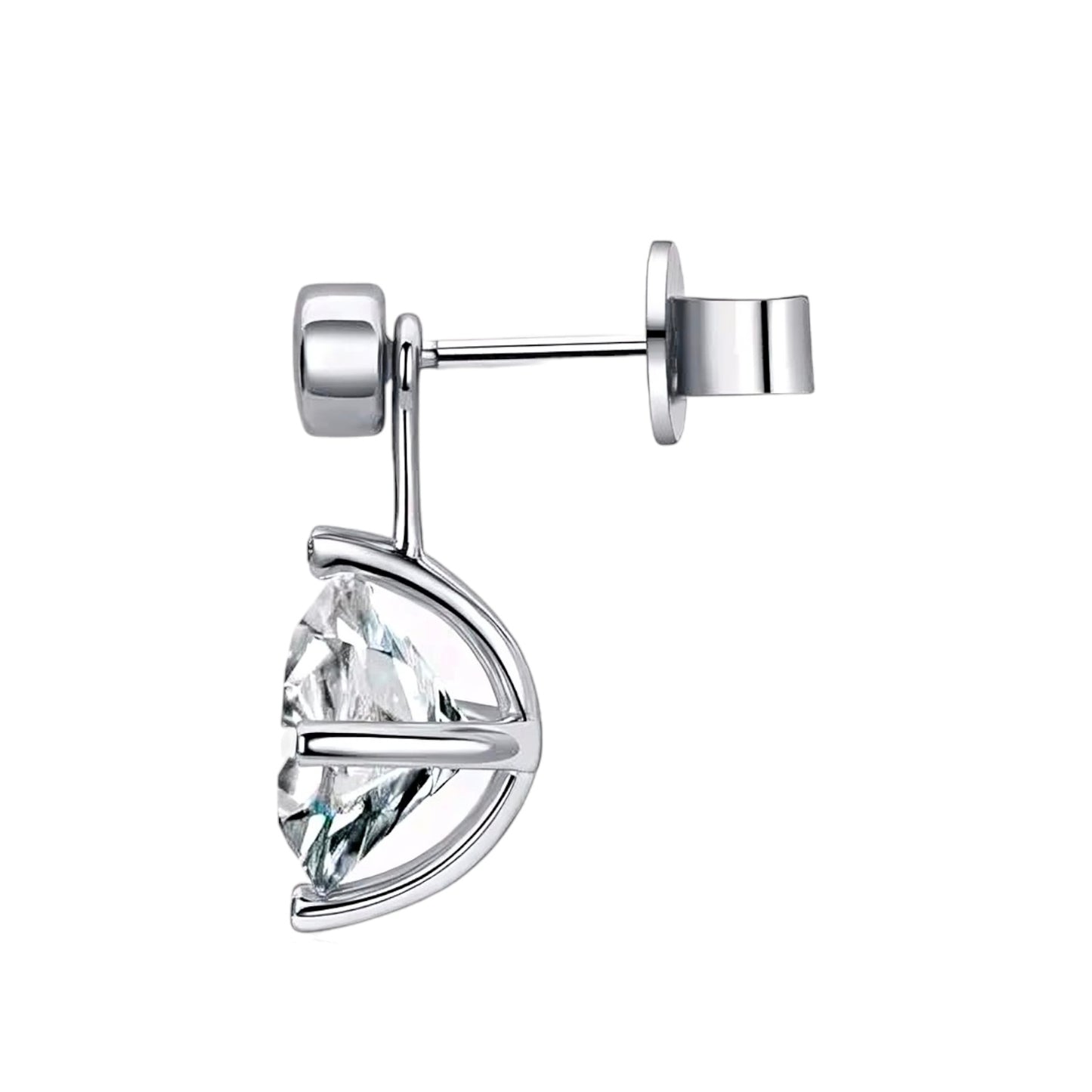2ct moissanite earrings