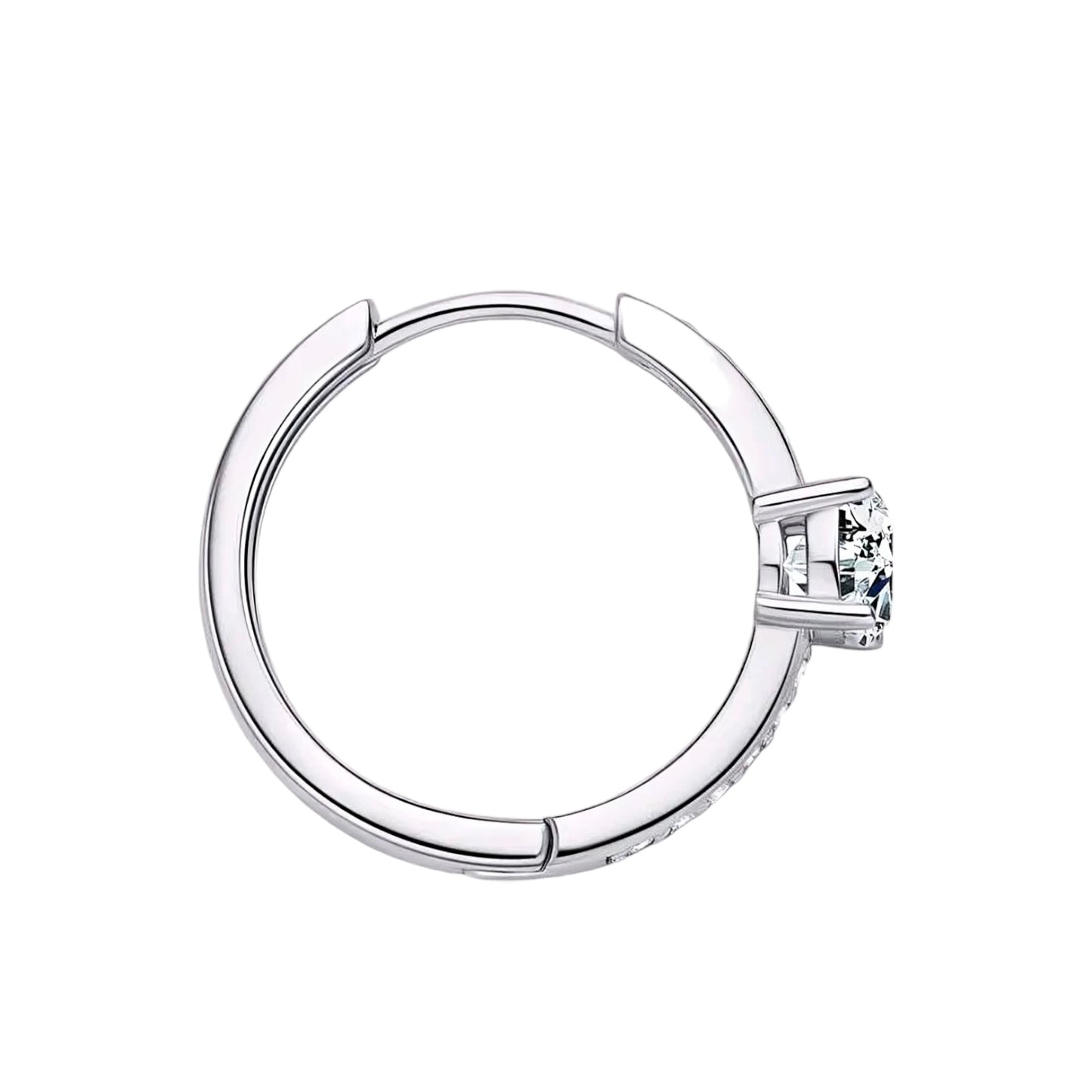 5mm unique moissanite earrings