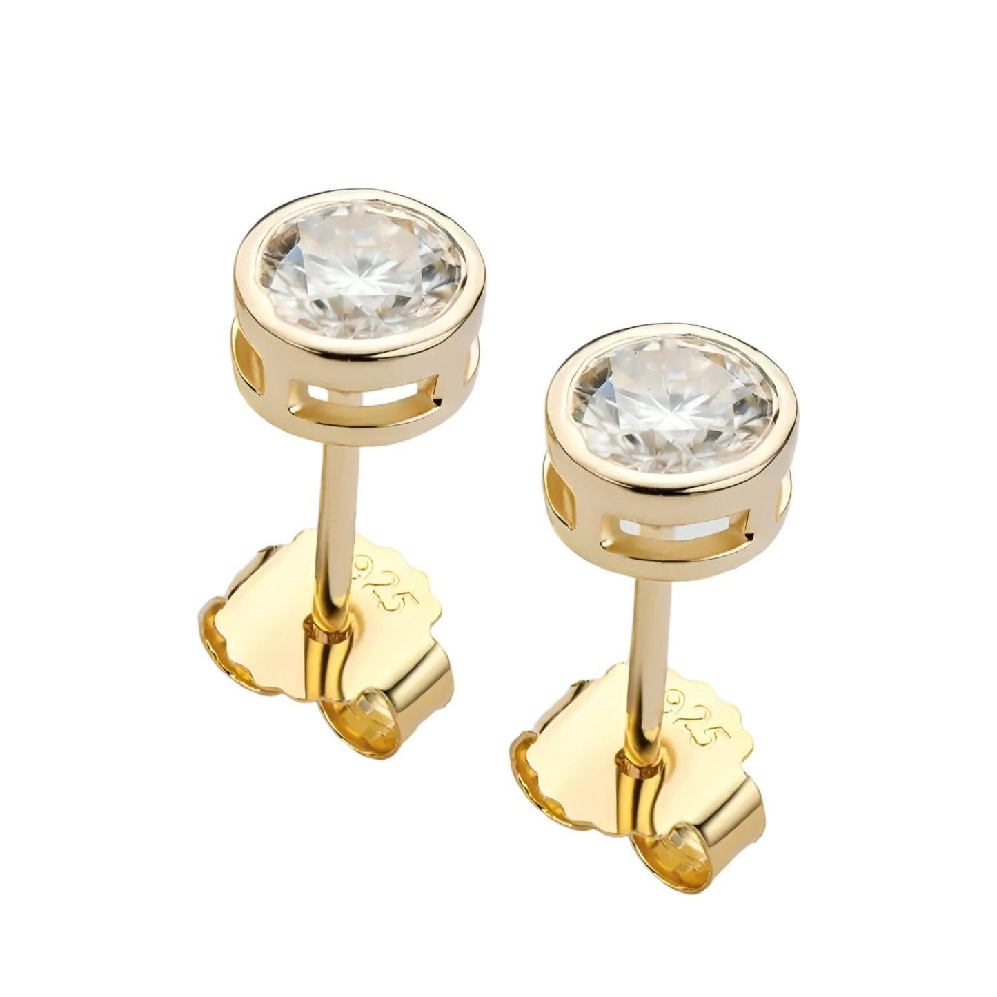 1ct unique moissanite earrings