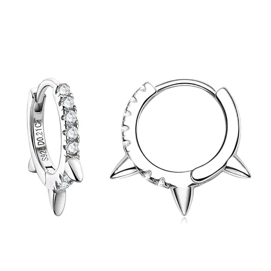 1.5mm multi moissanite earrings