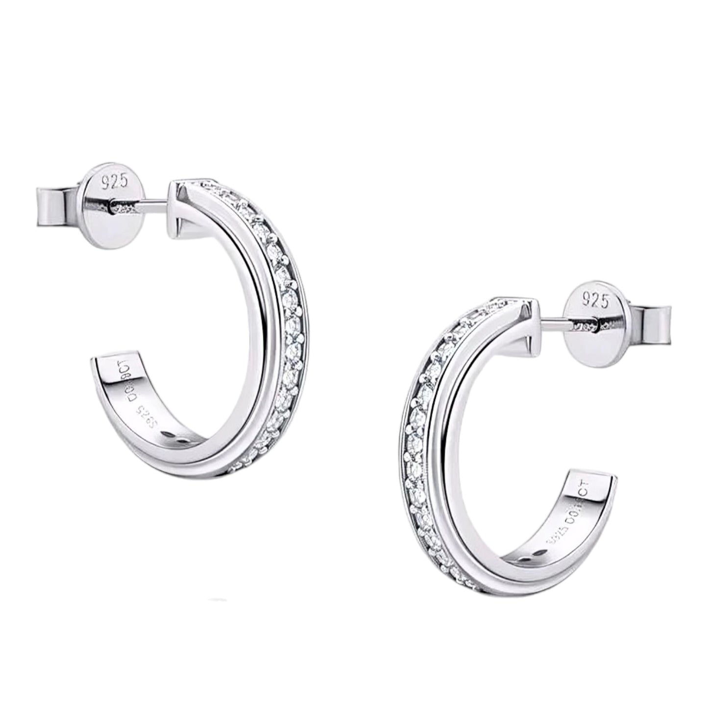 1.3mm*38pcs moissanite earrings