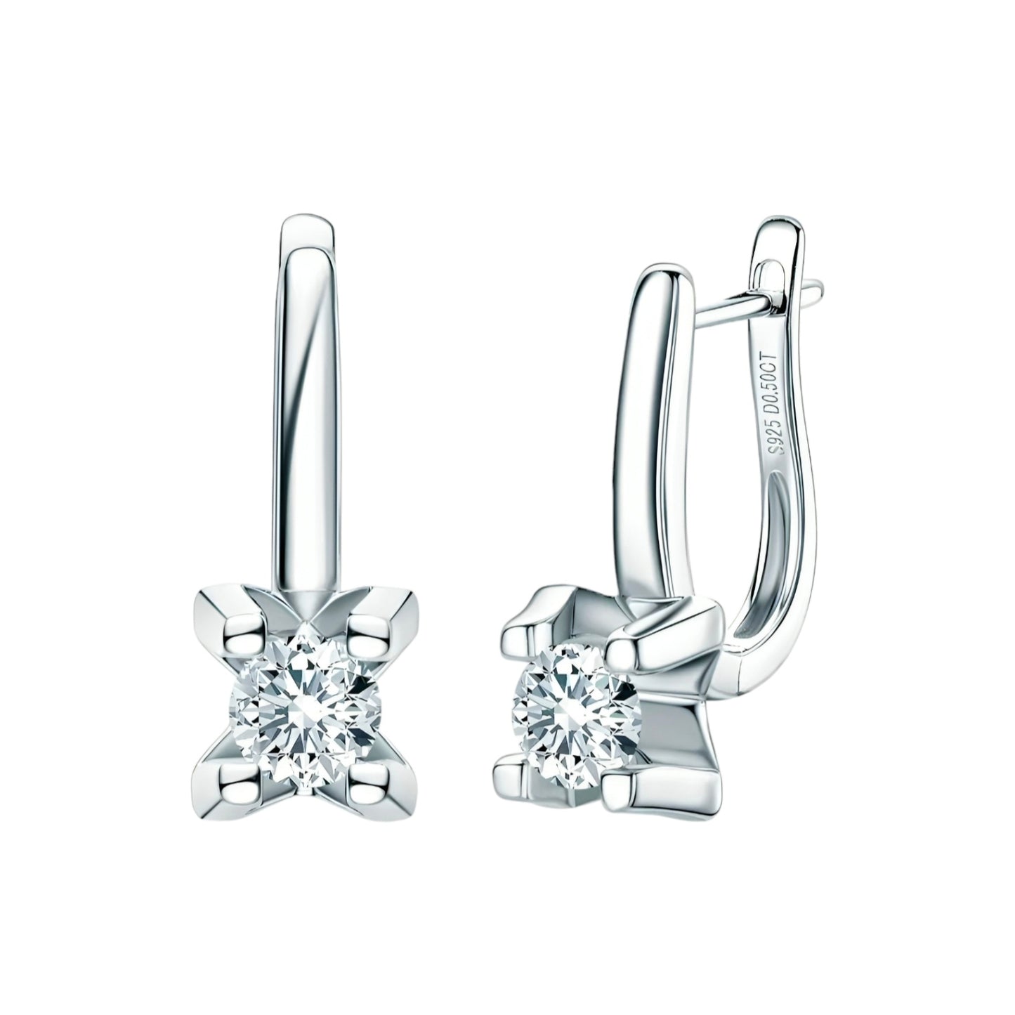 5mm moissanite earrings for women