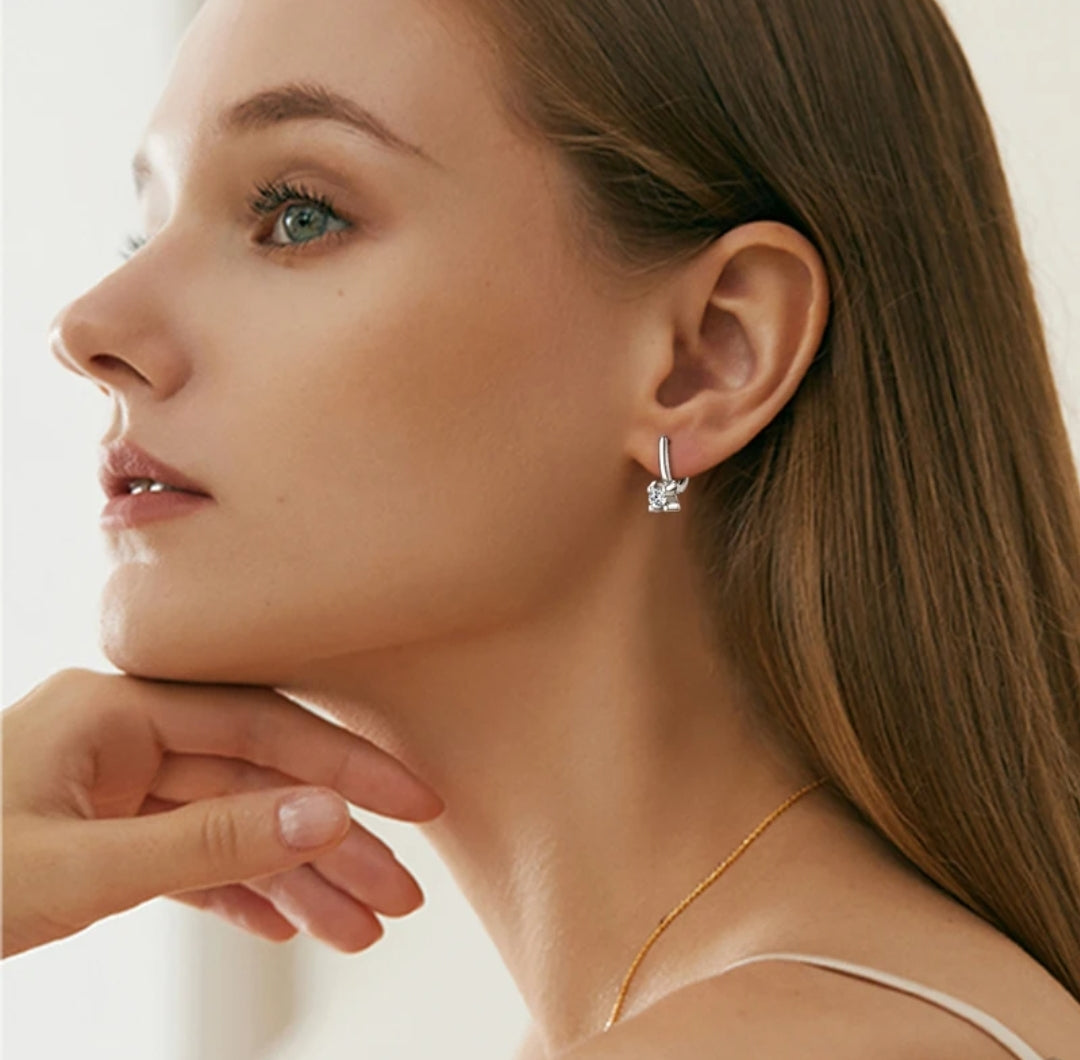 5mm moissanite earrings for women