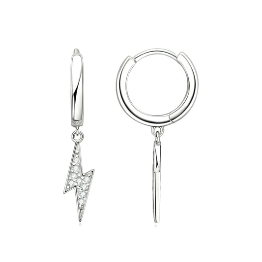 Lightning moissanite earrings