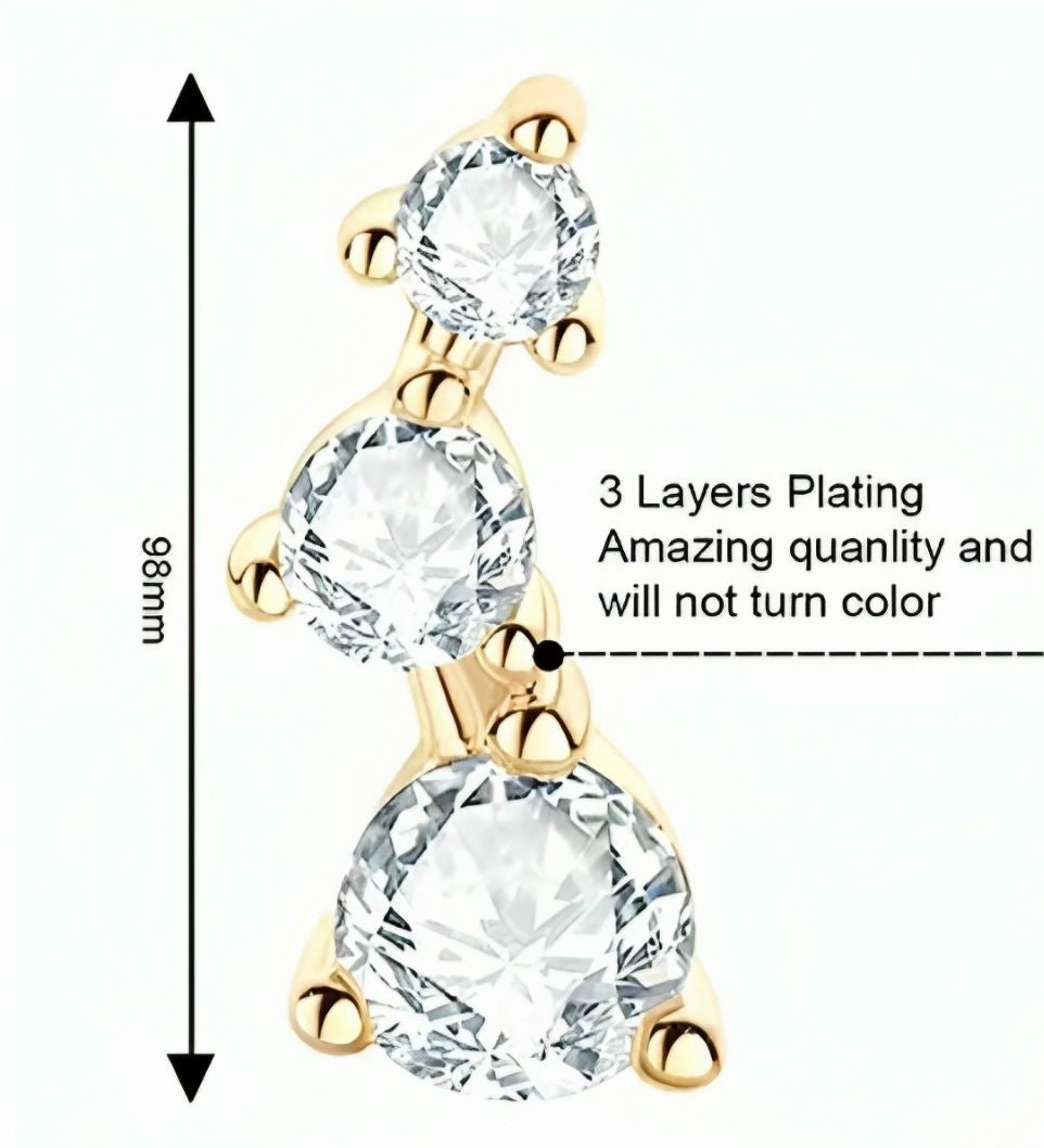Big dipper moissanite earrings