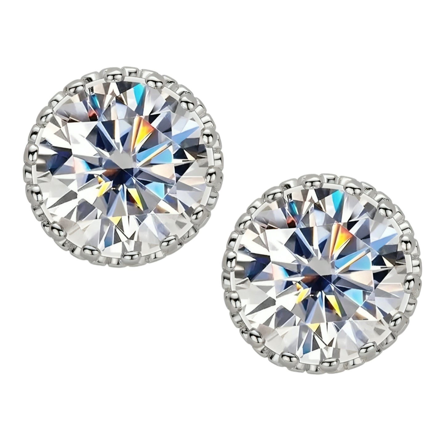 925 Silver moissanite earrings