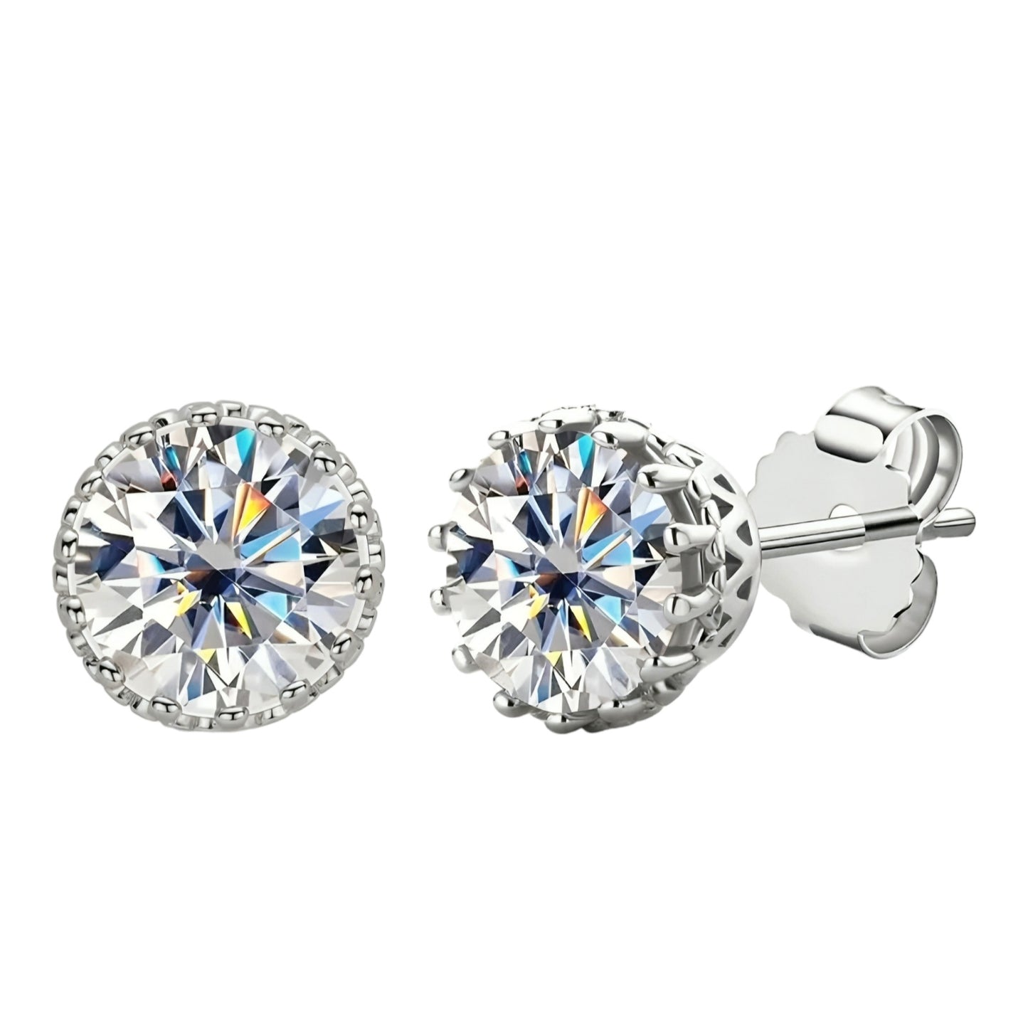 925 Silver moissanite earrings