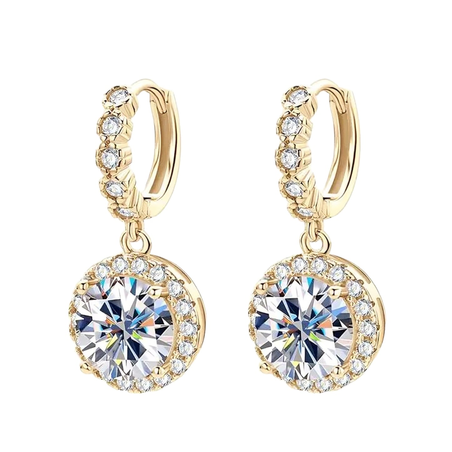 Classic moissanite earrings